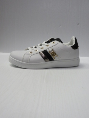 Buty sportowe damskie na płaskim (36-41) DD864 WHITE/BLACK