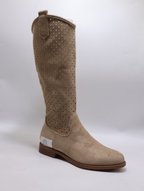 Kozaki damskie na płaskim (36-41) H259 KHAKI