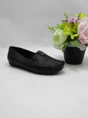 Mokasyny damskie na płaskim (39-43) DJ5-17 BLACK