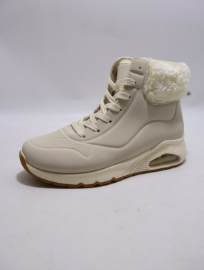 Botki damskie ocieplane na płaskim (36-41) FH-23 BEIGE