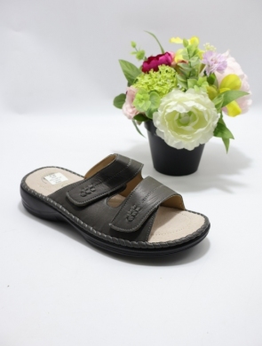 Klapki damskie na płaskim (37-42) J100-1 GREY