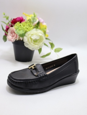 Półbuty damskie na koturnie (36-41) QQ-12 BLACK
