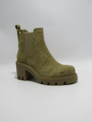 Botki damskie ocieplane na obcasie (36-41) AM7513 KHAKI