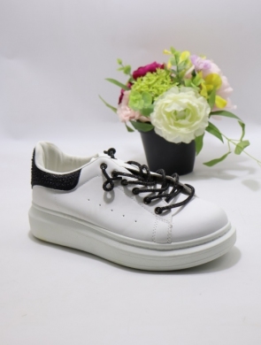 Buty sportowe damskie na płaskim (37-41) 113 WHITE