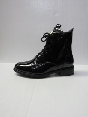 Botki damskie ocieplane na płaskim (36-41) SA131-1 BLACK