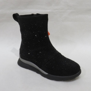 Botki dziewczęce ocieplane (32-37) DQ74 BLACK