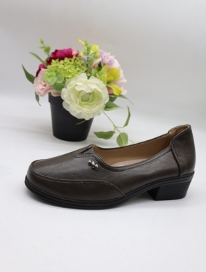 Półbuty damskie na obcasie (37-41) J35-15 GREY