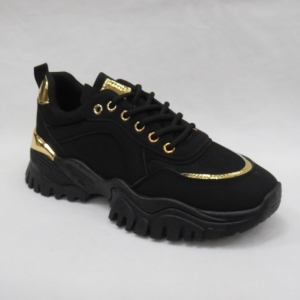 Buty sportowe damskie na płaskim (36-41) A-15 BLACK
