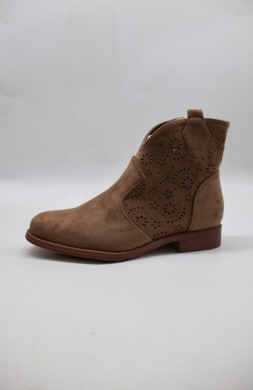 Botki damskie na płaskim (36-41) H257 COFFE