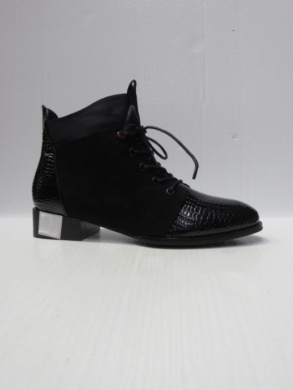 Botki damskie ocieplane na obcasie (36-41) H2185 BLACK