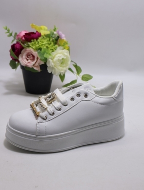 Buty sportowe damskie na płaskim (37-40) WW106 SILVER
