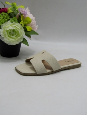 Klapki damskie na płaskim (36-41) XMTBL-06 BEIGE