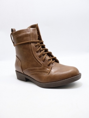 Botki damskie ocieplane na płaskim (36-41) HL61728 CAMEL