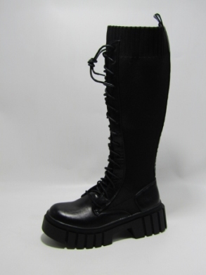 Kozaki damskie na płaskim (36-41) GL176 BLACK