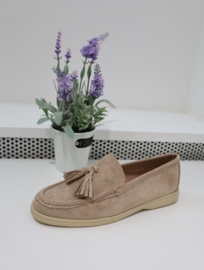 Mokasyny damskie na płaskim (36-41) QQ279 KHAKI