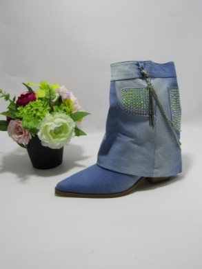Botki damskie na obcasie (36-41) K526 BLUE