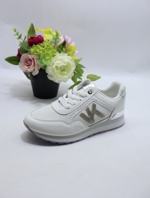 Buty sportowe damskie na płaskim (36-41) J-172 WHITE