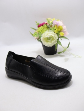 Półbuty damskie na koturnie (39-43) DTA1-1 BLACK
