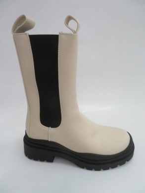 Kozaki damskie jesienne na płaskim (36-41) 9026 BEIGE
