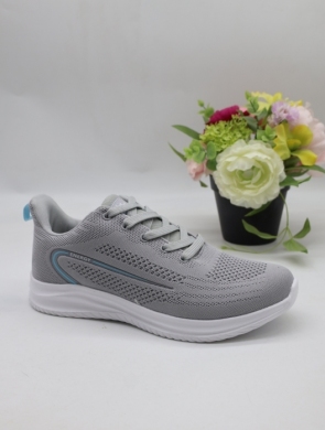 Buty sportowe damskie na płaskim (36-41) LXC8453-H LGREY/BLUE