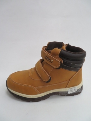 Botki chłopięce ocieplane (31-36) F838 CAMEL