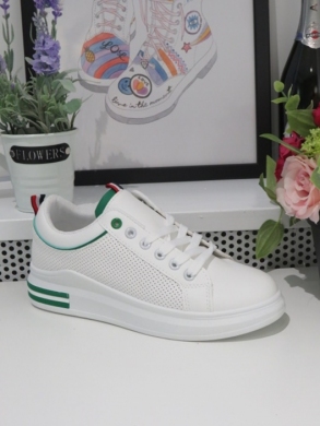 Buty sportowe damskie na płaskim (36-41) B0-167 GREEN