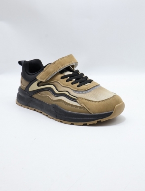 Buty sportowe damskie na płaskim (37-41) AD665 KHAKI/BL