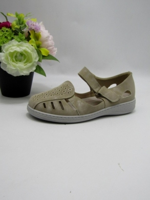 Sandały damskie na płaskim (36-41) 22T76-5 BEIGE