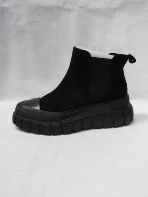 Botki damskie na płaskim (36-41) G8370 BLACK