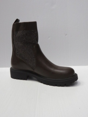 Botki damskie na płaskim (36-41) R-206 BROWN