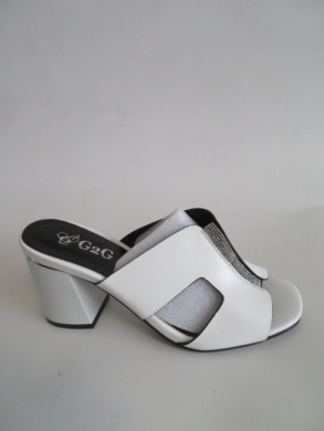 Klapki damskie na obcasie (36-41) X18383-12 WHITE