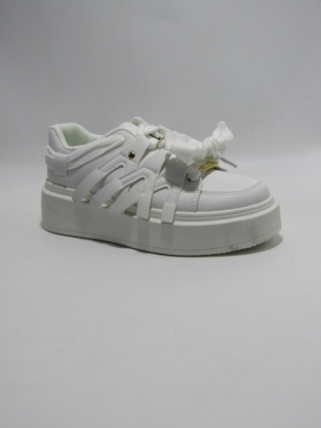 Buty sportowe damskie na płaskim (36-41) 8927 WHITE