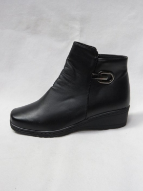 Botki damskie ocieplane na koturnie (36-42) 2209 BLACK