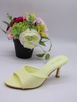 Klapki damskie na szpilce (36-41) LO-1 YELLOW