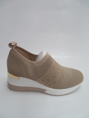 Buty sportowe damskie na koturnie (36-41) HQ288 BEIGE