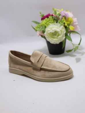 Mokasyny damskie na płaskim (36-41) G491 KHAKI