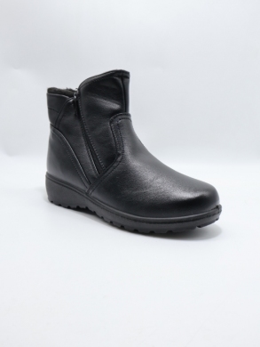 Botki damskie ocieplane na płaskim (36-42) YE5829-1 BLACK
