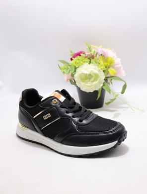 Buty sportowe damskie na płaskim (36-41) 6782 BLACK