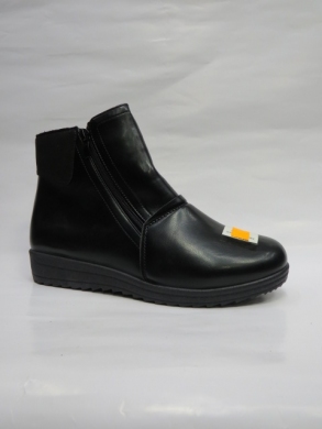 Botki damskie ocieplane na płaskim (37-42) XKAN-15 BLACK