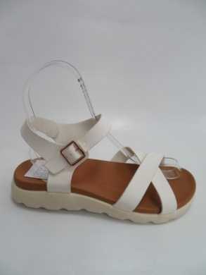 Sandały damskie na płaskim (36-41) 6404-2 WHITE