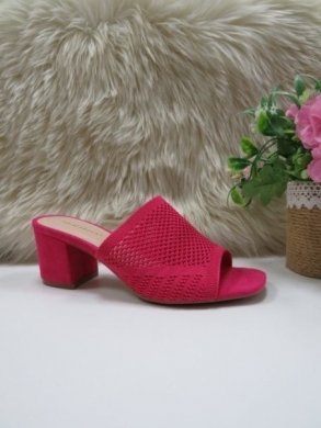 Klapki damskie na obcasie (36-41) 8700 FUSIA