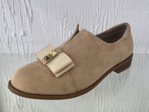 Półbuty damskie na płaskim (36-41) GD-XR-122B BEIGE