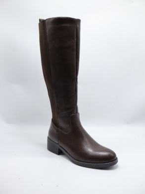 Kozaki damskie ocieplane na obcasie (36-41) 68246 BROWN