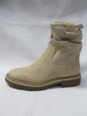 Botki damskie ocieplane na płaskim (36-41) C778 BEIGE