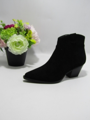 Botki damskie na obcasie (36-41) 8699A BLACK