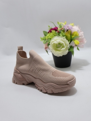 Buty sportowe damskie na płaskim (36-41) LA233 PINK