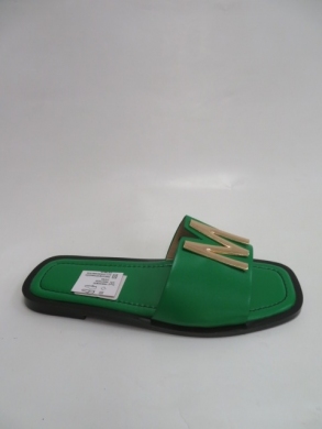Klapki damskie na płaskim (36-41) 5007 GREEN