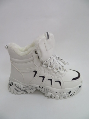 Sneakersy damskie ocieplane wysokie (36-41) 203 WHITE