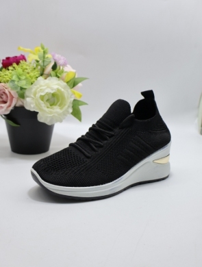 Buty sportowe damskie na koturnie (36-41) NB-14 BLACK