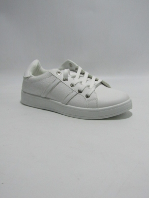 Buty sportowe damskie na płaskim (36-41) DD-319 WH/SILVER